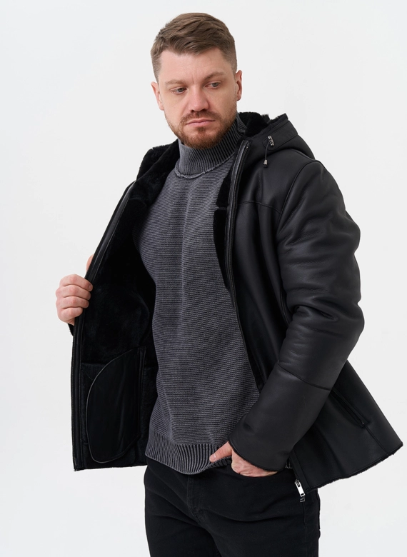 Мужская дубленка  фото