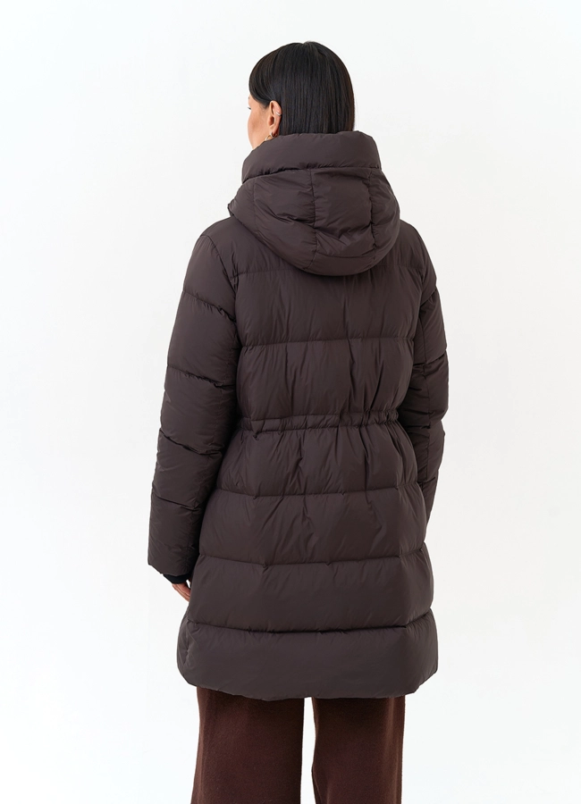 фото Женский пуховик с капюшоном модель № 34034 фото